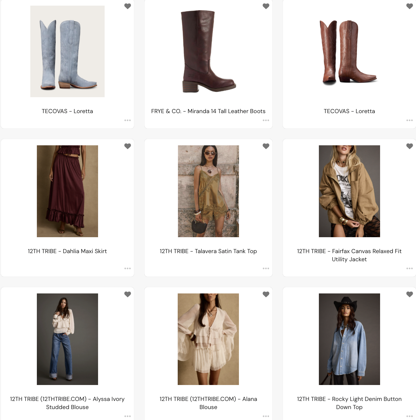 Montana outfit edit with cowboy boots, denim, satin tanks and utility jackets